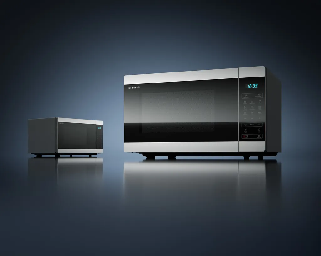 Four à Micro-ondes Combiné Gril Sharp 28 Litres Coloris Gris et Noir - 9