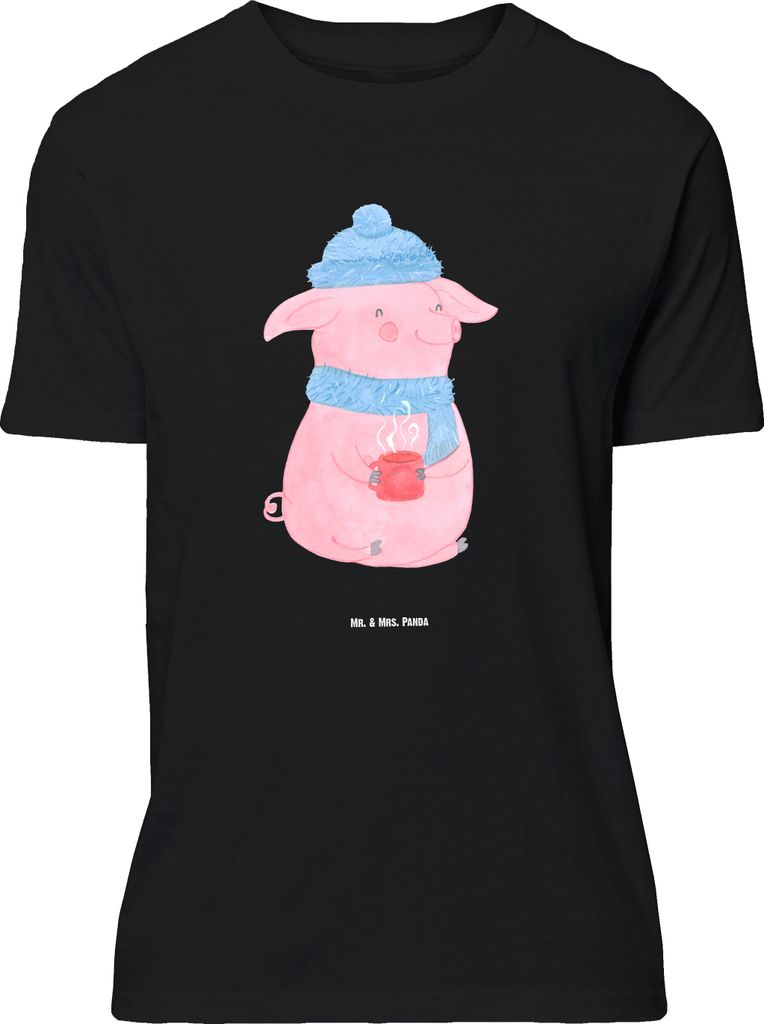 Mr. & Mrs. Panda Größe M T-Shirt Schwein Glühwein - Schwarz - Geschenk, Punsch, Tshirt, mit Spruch, Weihnachten, Glühschwein, Shirt, Herren, We...