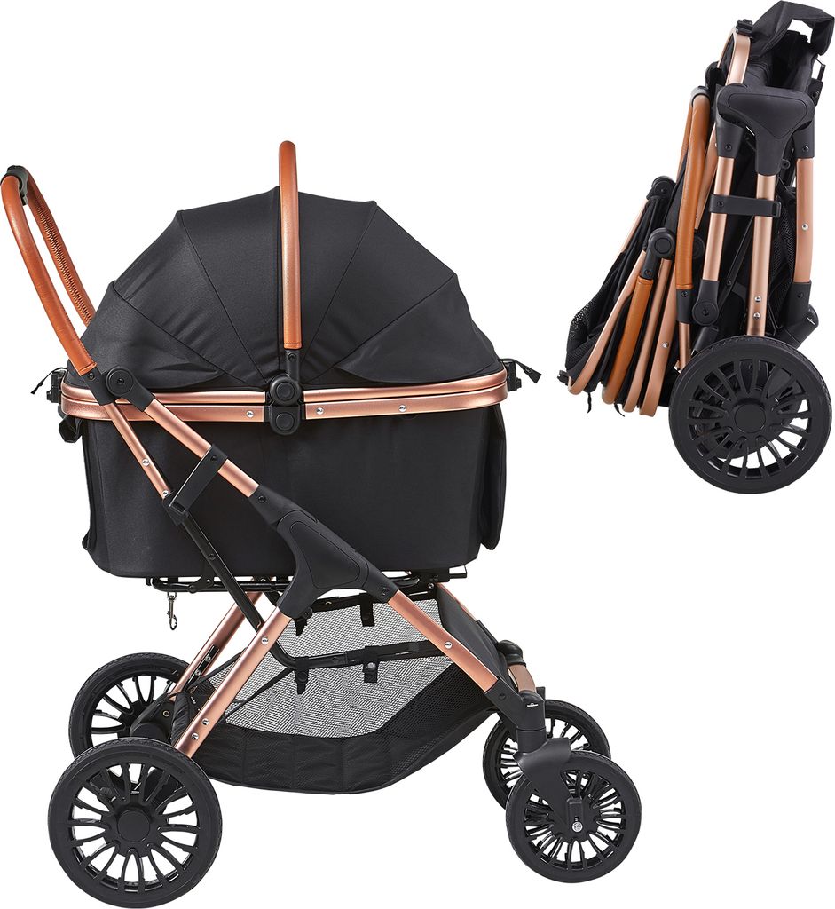 SucceBuy passeggino per cani, passeggino per cani a 4 ruote Immagine del prodotto 
