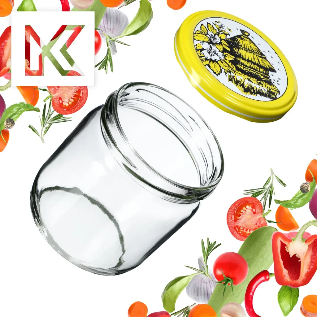 12 Vasetti KADAX Salla 425ml: Barattoli Decorativi per Regali e Cucina - 4