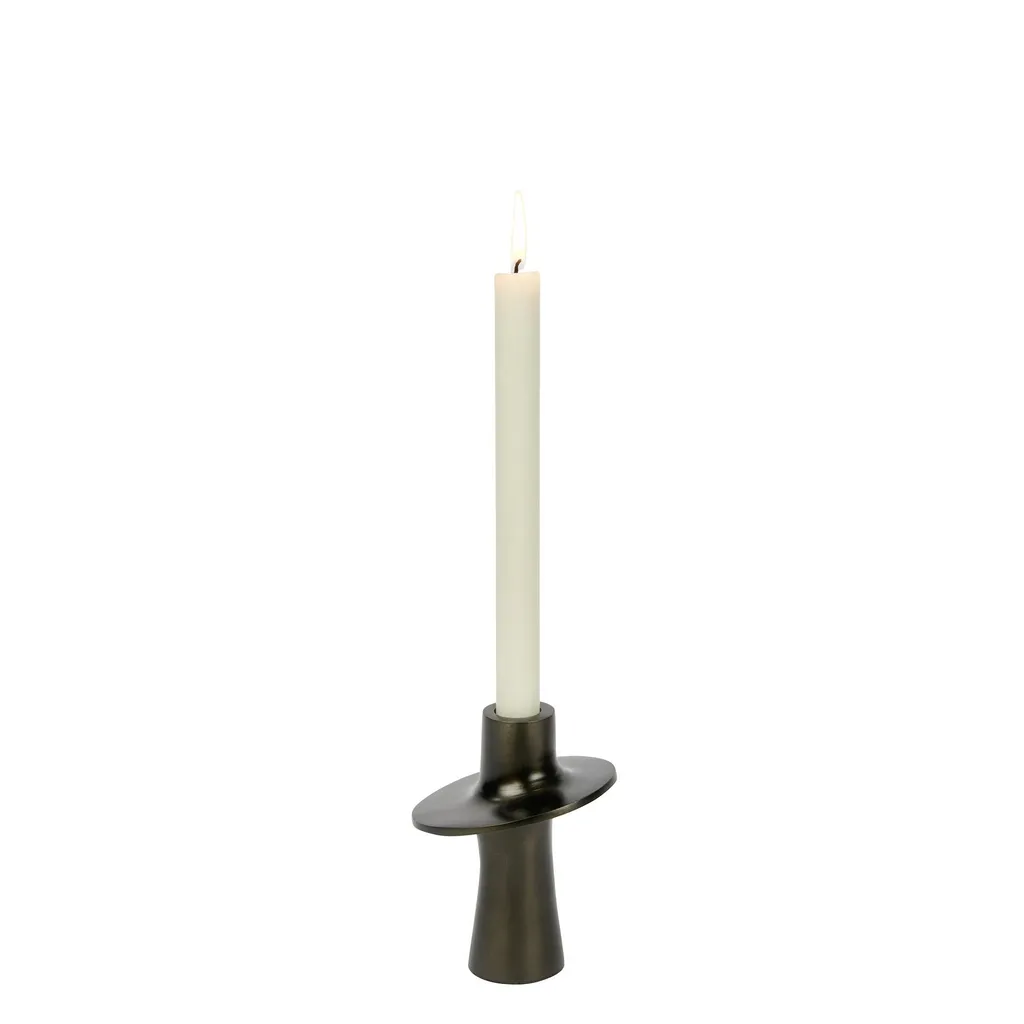 Petit Chandelier Proton Bronze Foncé Aluminium Brossé Style Industriel