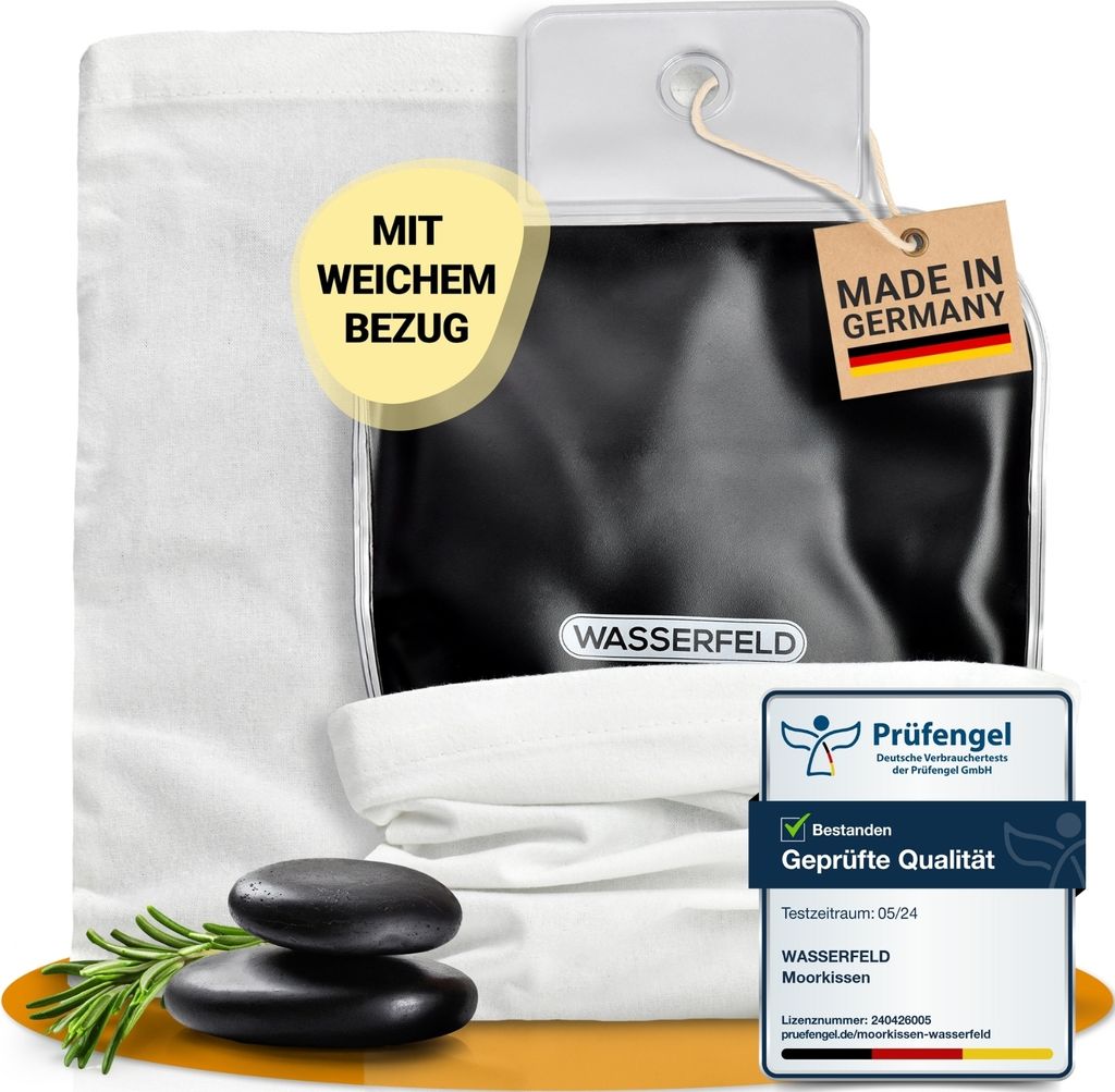 WASSERFELD® Moorkissen für Mikrowelle | weicher Bezug | Produktbild 
