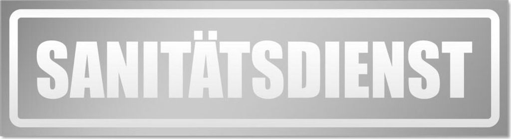 Sanitätsdienst invertiert Magnetschild Schild magnetisch