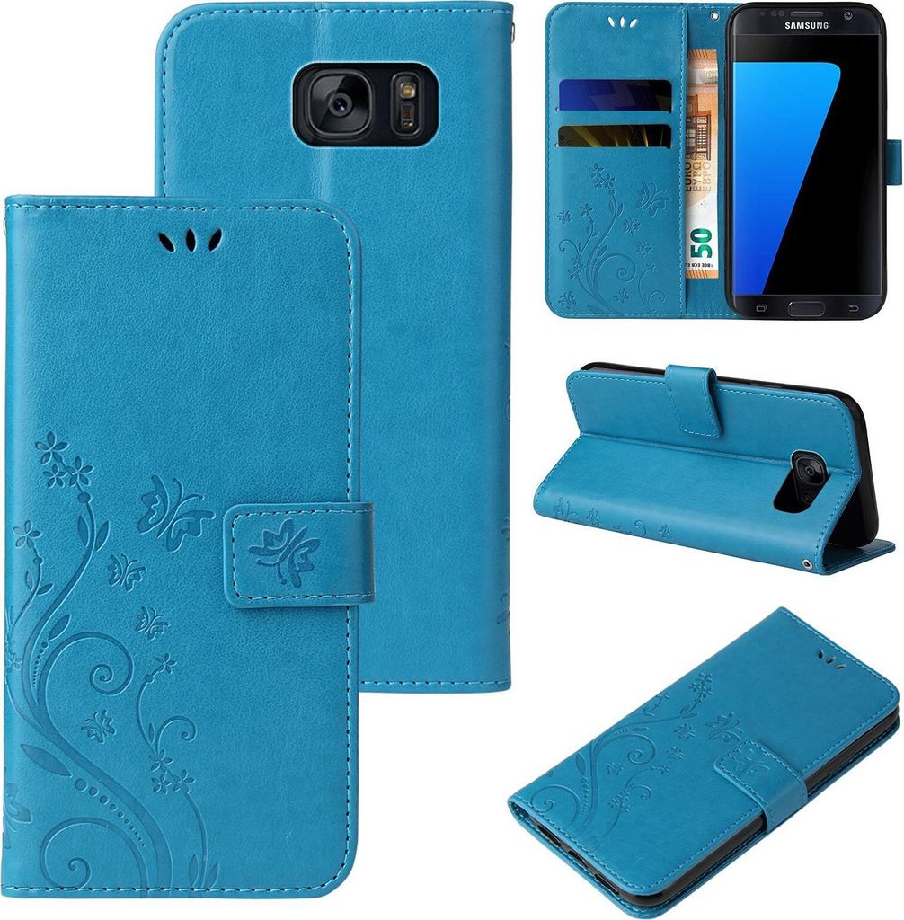 Handyhülle für Samsung Galaxy S7 edge Floral Blumen Produktbild 