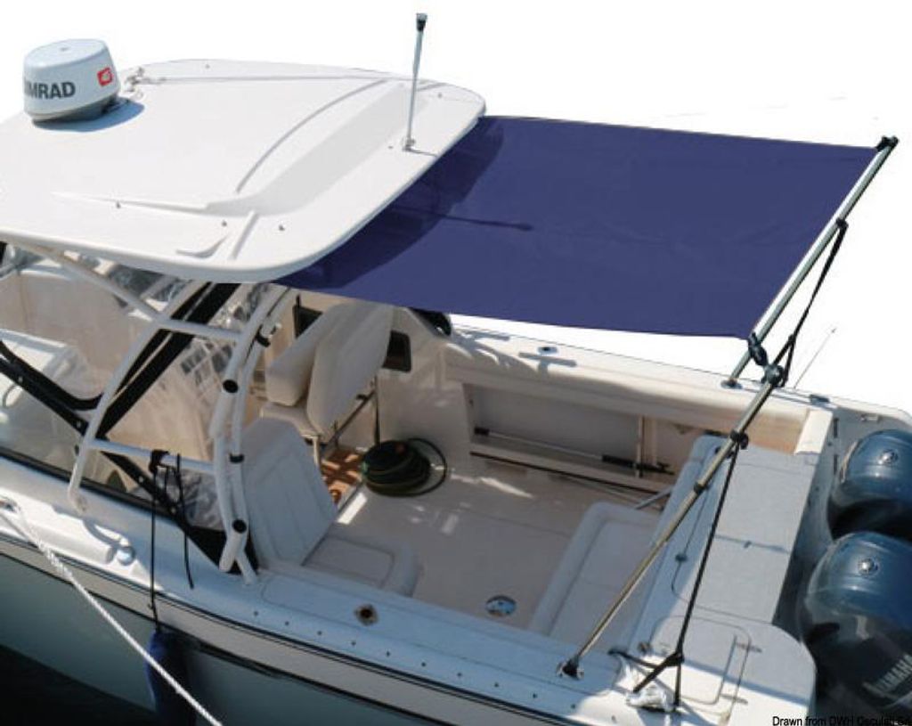 Bimini mit Teleskoparm für T-Top 210/210/150 cm Osculati 46.907.03