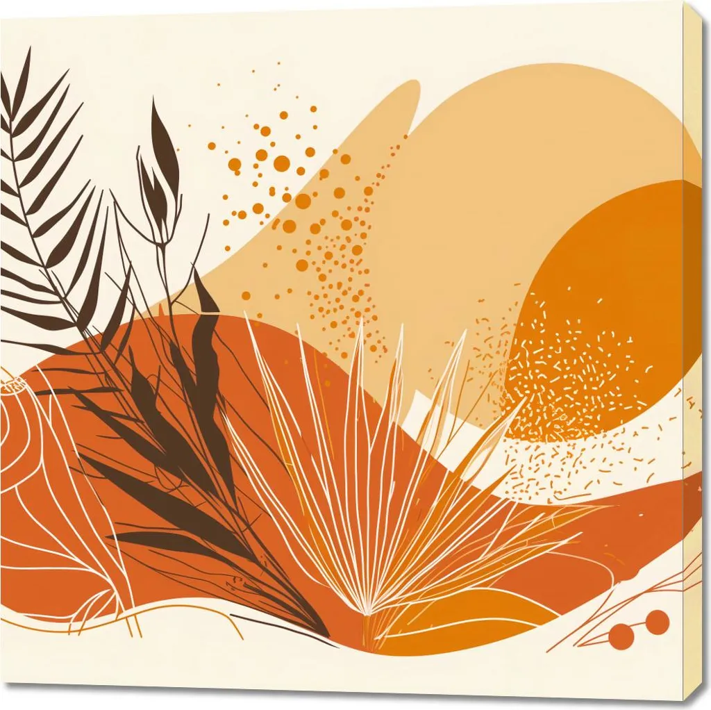 Quadro Paesaggio Mediterraneo 100x100: Stampa su Tela Moderna Living