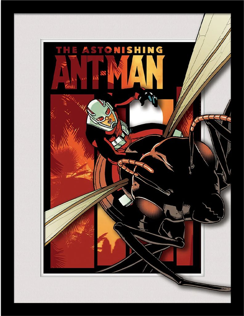 Marvel - Gerahmtes Poster "The Astonishing Ant-Man", Ausbruch PM9826 (40 cm x 30 cm) (Bunt)