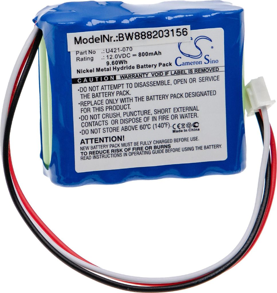 vhbw Akku kompatibel mit Endo-Mate NE131, EM13M, U421070, NE169 Medizintechnik (800 mAh, 12 V, NiMH)