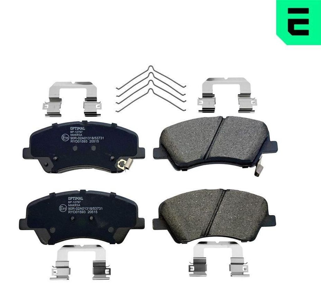 OPTIMAL Bremsbeläge Satz Vorne Bremsklötze für HYUNDAI i20 Schrägheck (GB, IB) BP-12797