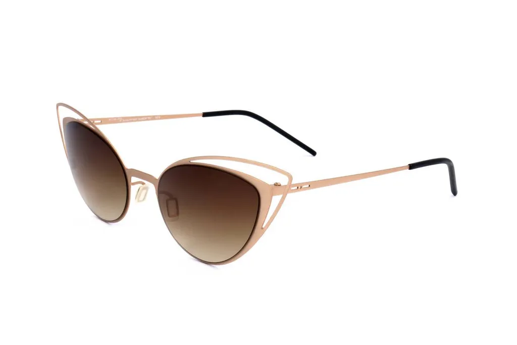 Lunettes de soleil ultra fines MOD 0218 Italia Independent Gold Pink 52mm