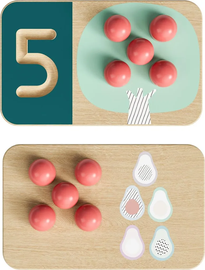 Apprendre à Compter et Écrire : Jeu Magnétique Obstbaum dès 3 ans