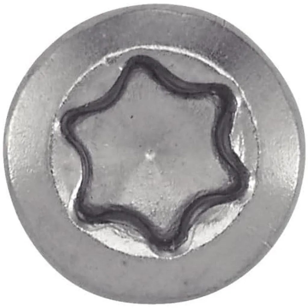 Vis Terrasse Inox AISI 410 Six Lobes 5x60 mm avec Tête Fraisée Bombée