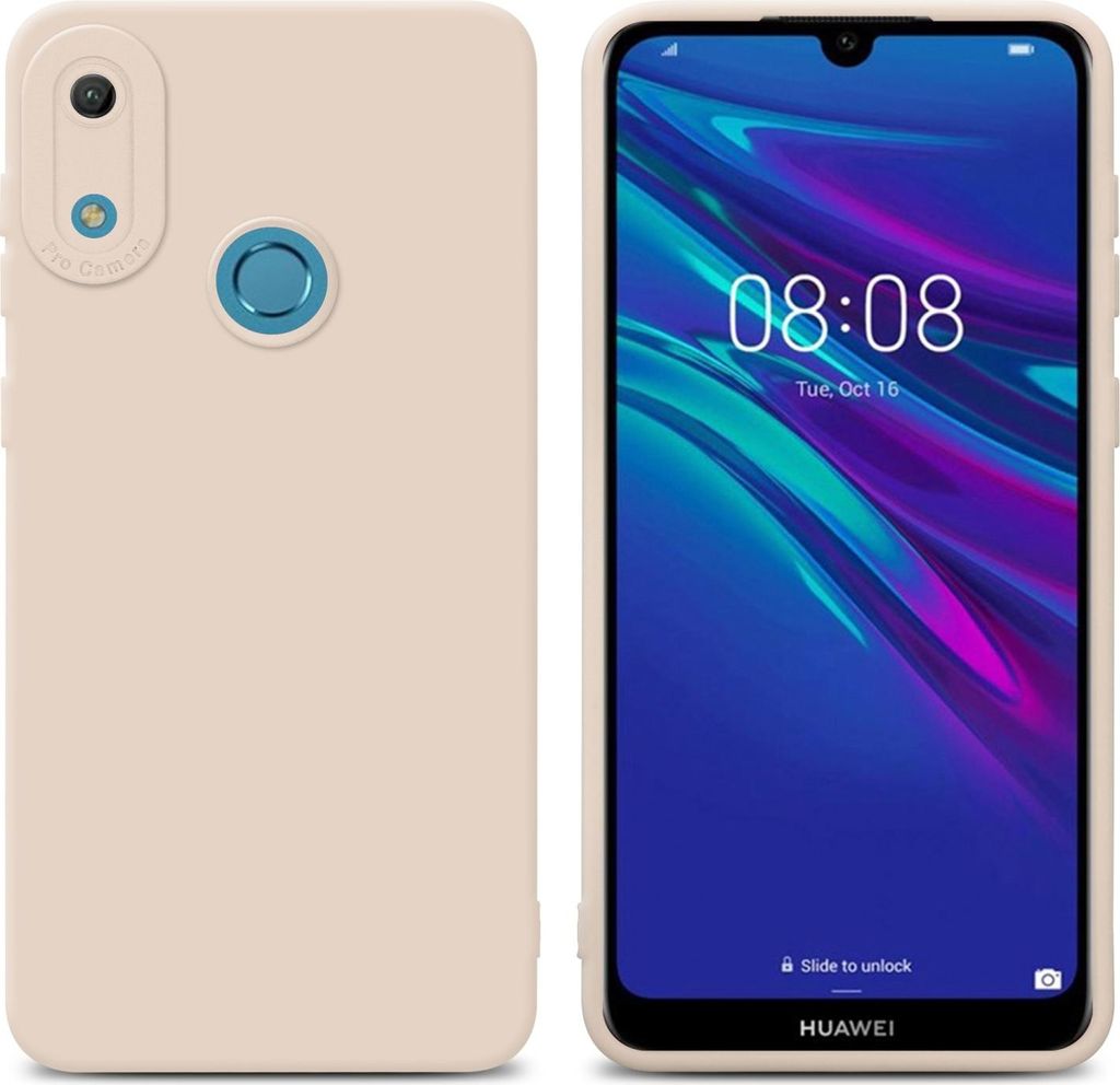 Cadorabo Hülle für Huawei Y6 2019 Schutz Hülle in Rosa TPU Silikon Etui Case Handyhülle