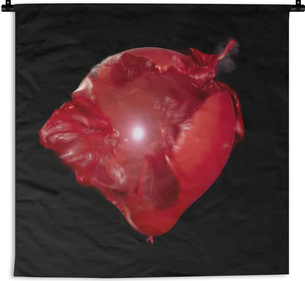 MuchoWow Wandteppich Wandbehang Platzender Ballon 90x90 cm Tapisserie Dekoration Wandtuch - Wandaufhänger