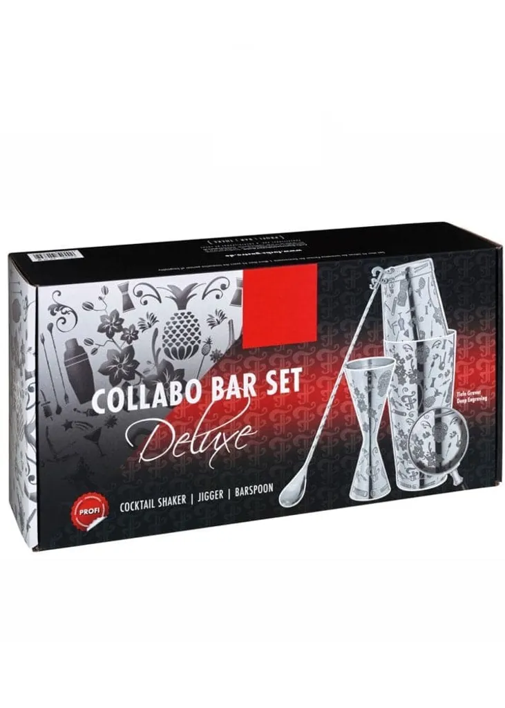 Set di shaker da cocktail Set da cocktail Jigger Premium incisione profonda versione pesante