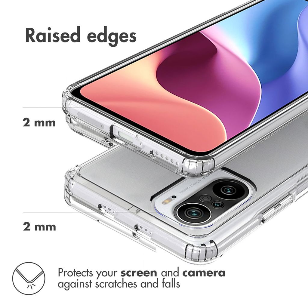 AKABEILA Cover Per Xiaomi Poco F3 Custodia Trasparente Con Porta Carte Morbida Silicone Sottile TPU Anti Ingiallimento Slot Per Schede Portafoglio Cover Protettiva 6.67 - Foto 4