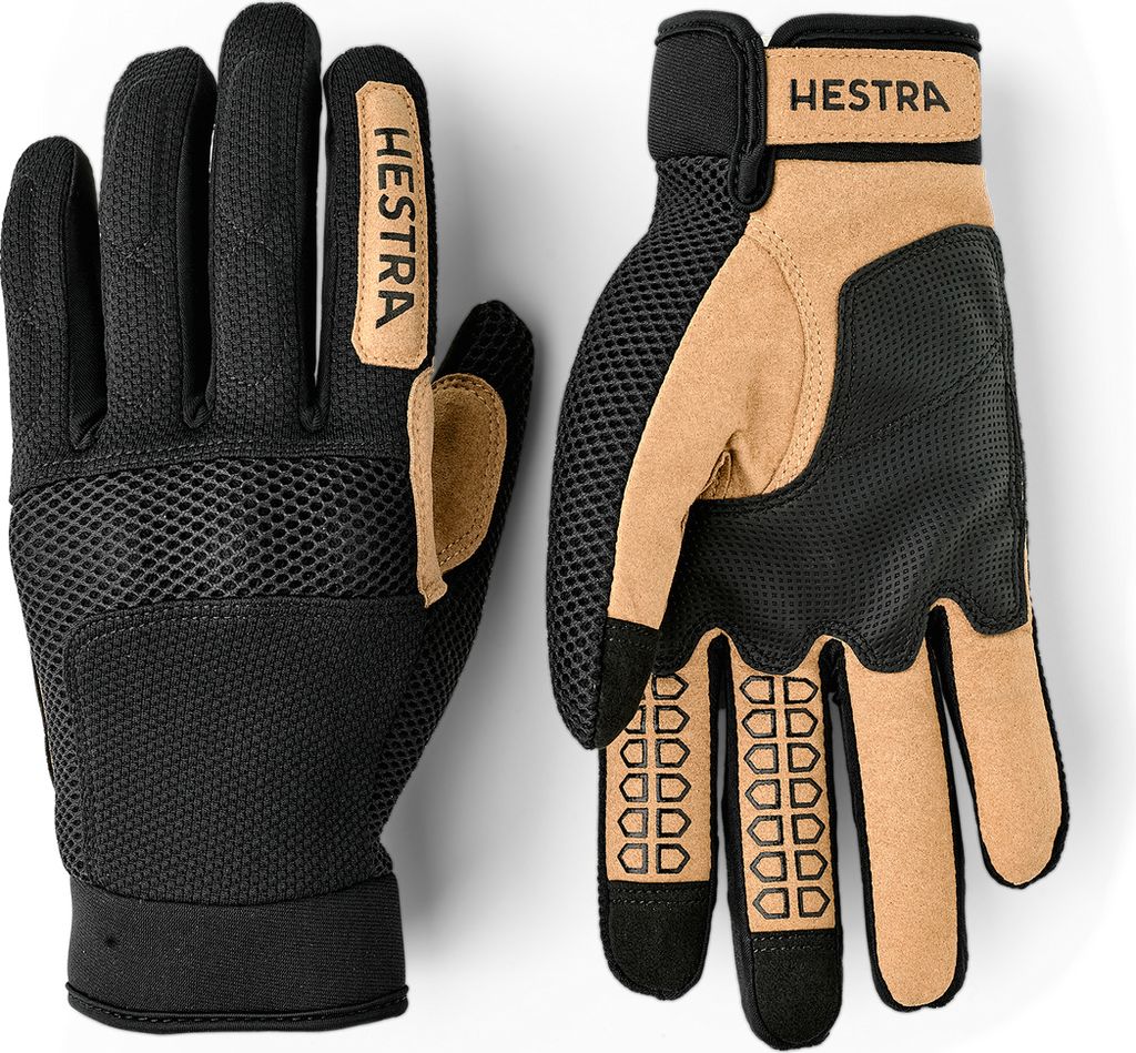 All Mountain Sr. - 5 finger MTB / Bike Handschuh, Größe 6, Farbe 100 Black, Hestra 39830