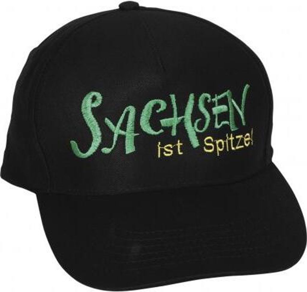 Baseballcap mit Einstickung - Sachsen ist Spitze - 68090 schwarz