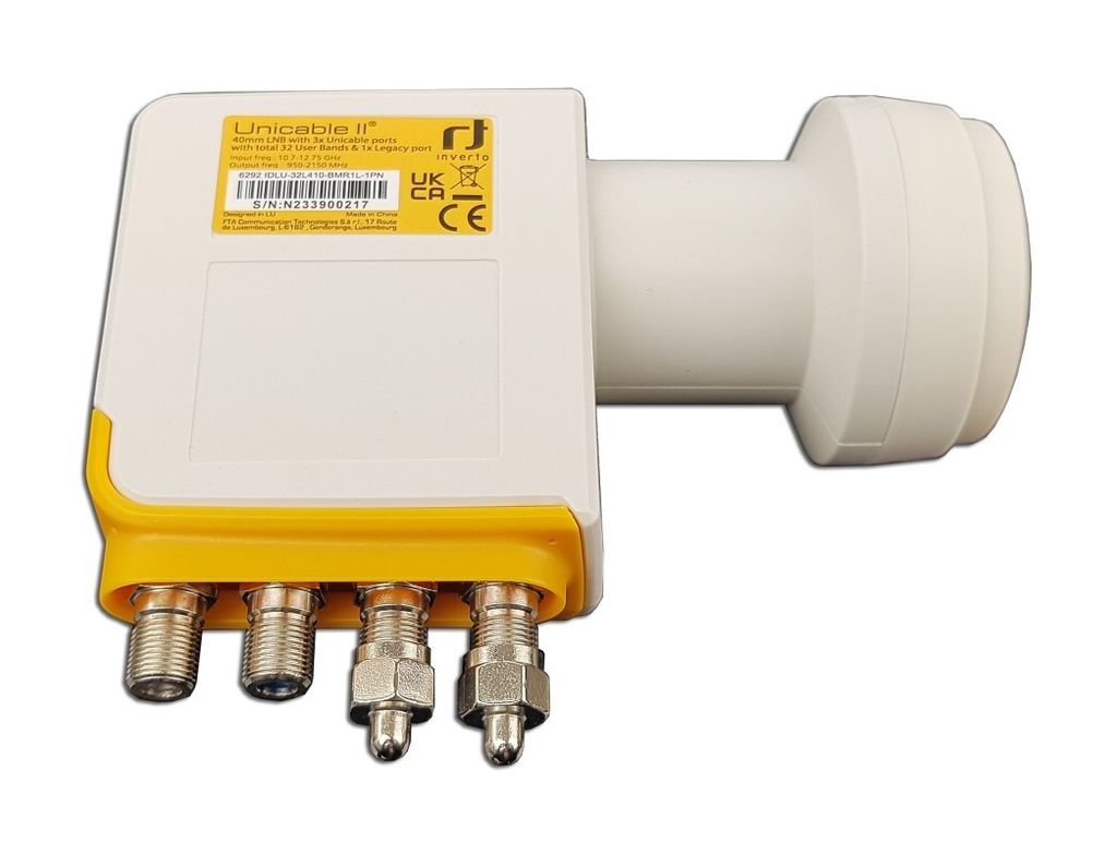 Inverto IDLU-32L410 Unicable II, Unicable (SCR) LNB, 0,7 Obrázok produktu 
