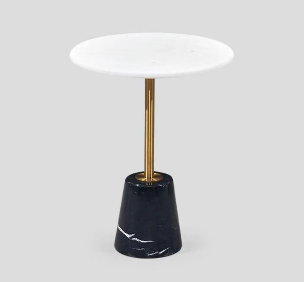 Table basse élégante multicolore - Modèle Art-Design en bois de 60 cm