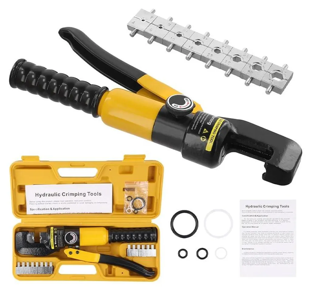 Pince hydraulique pour cosses de câble 10T Modèle A avec tête rotative