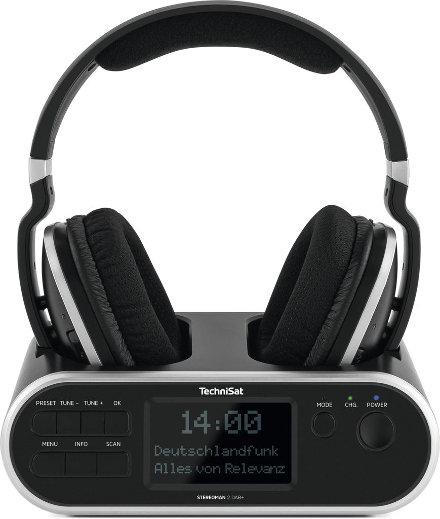 TechniSat STEREOMAN 2 | kabelloser DAB+ Funkkopfhörer mit Produktbild 