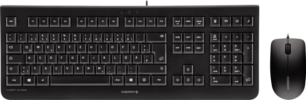 Cherry DC 2000 Ensemble Desktop JD-0800BE-2 Robuste Layout BE Noir