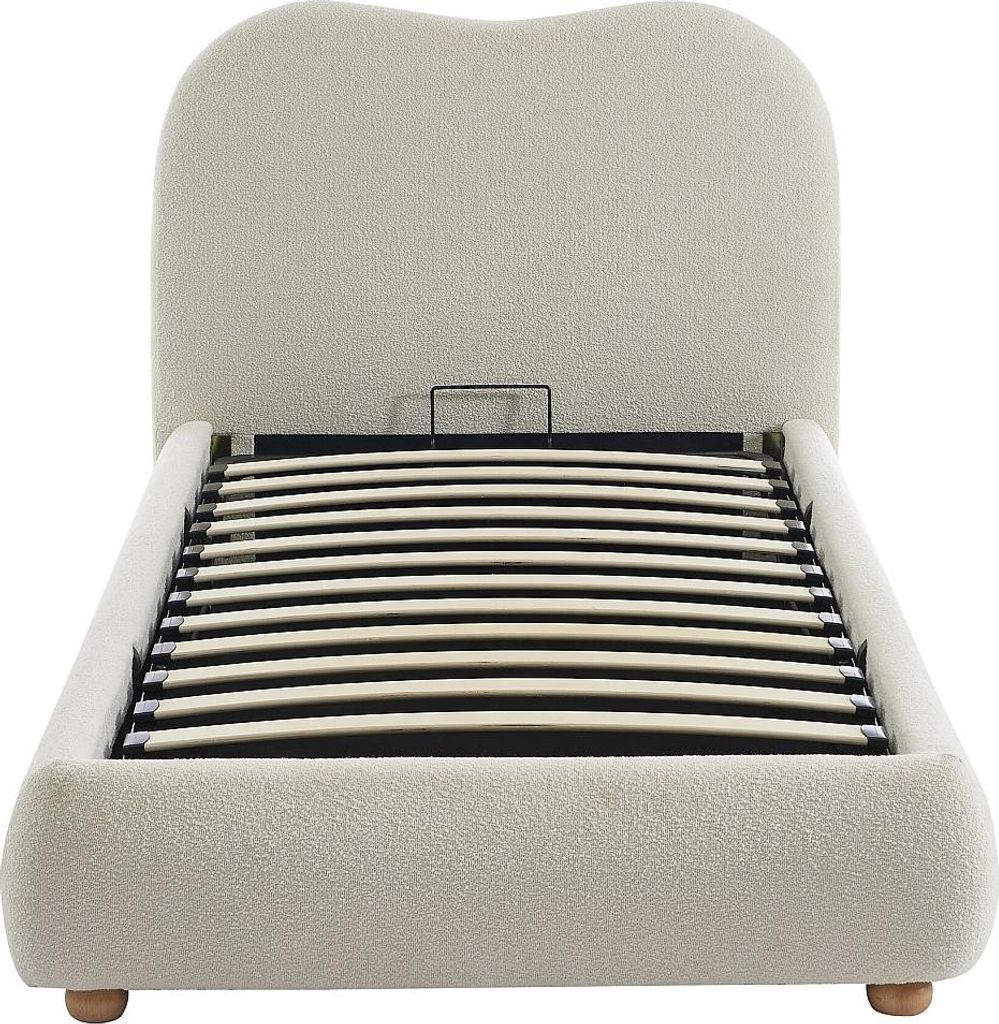 Bett mit Box 90 x 190 cm - Bukla - Beige - VANARI