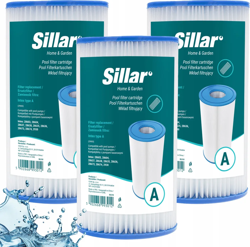 Filtri Ricambio Intex 29003 A - Tripla Cartuccia per Pompe 28603 28637