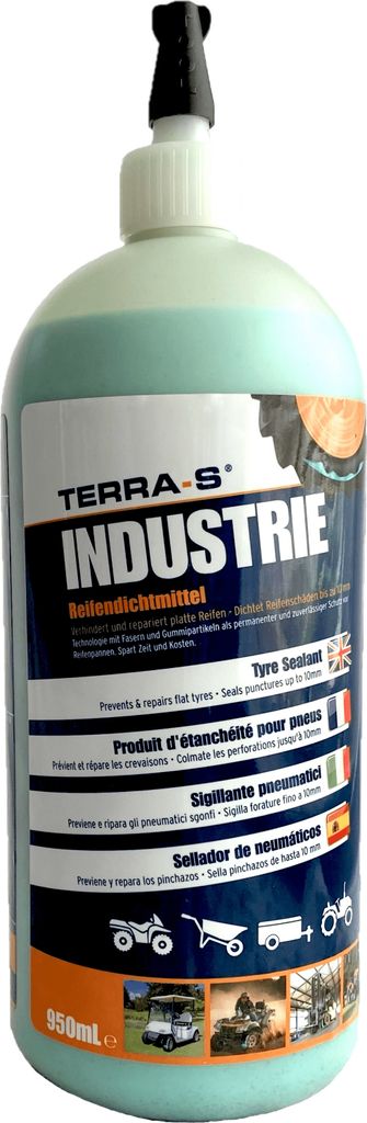 Terra S Reifendichtmittel für Landmaschinen Fahrrädern Produktbild 