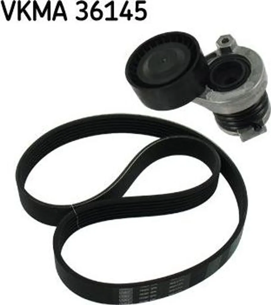 Kit courroie trapézoïdale SKF VKMA36145 OE 117208309R pour Juke Clio