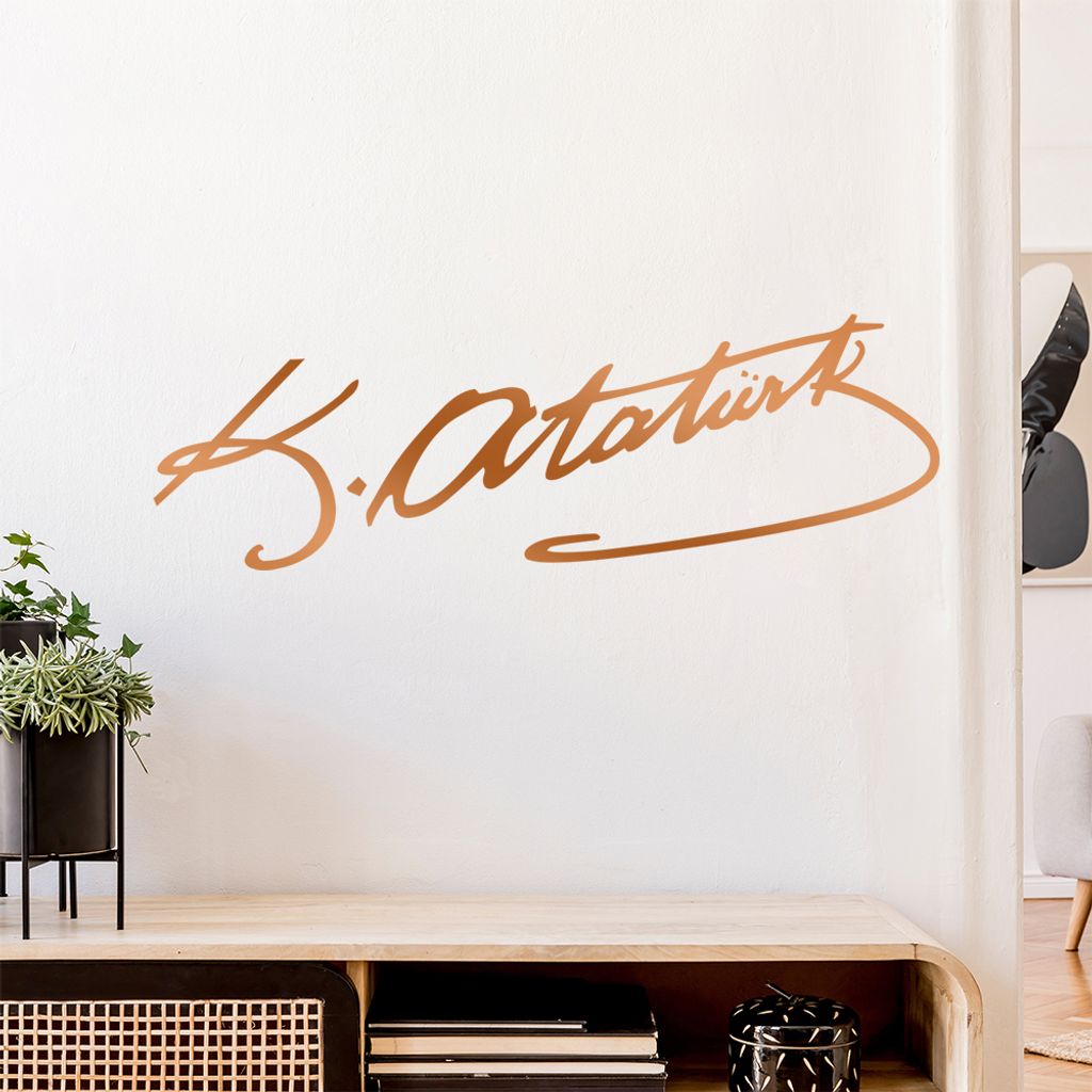 Mustafa Kemal Atatürk Wandtattoo Wandaufkleber Wall Sticker - Dekoration, Küche, Wohnzimmer, Schlafzimmer, Badezimmer