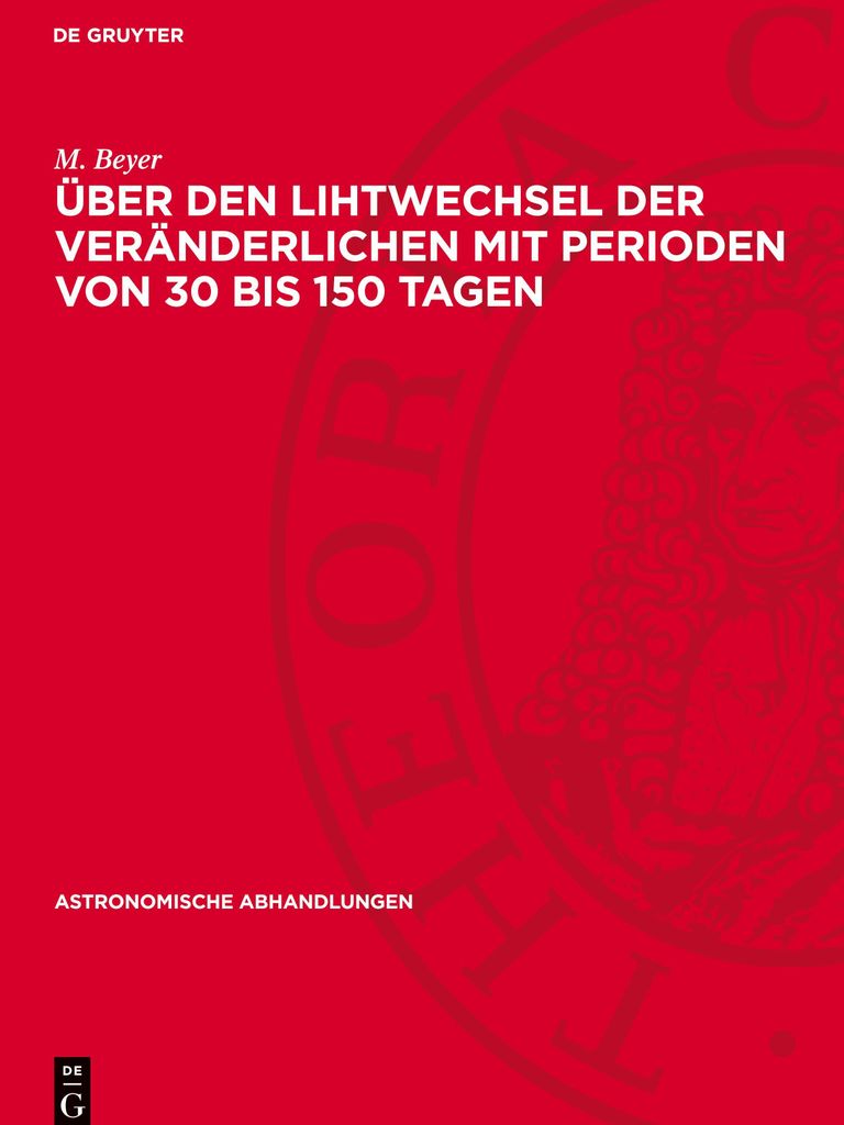 Über den Lihtwechsel der Veränderlichen mit Perioden von 30 bis 150 Tagen