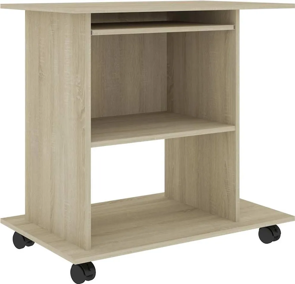 Scrivania per Bambini e Ragazzi Rovere Sonoma 80 cm - Robusta e Facile