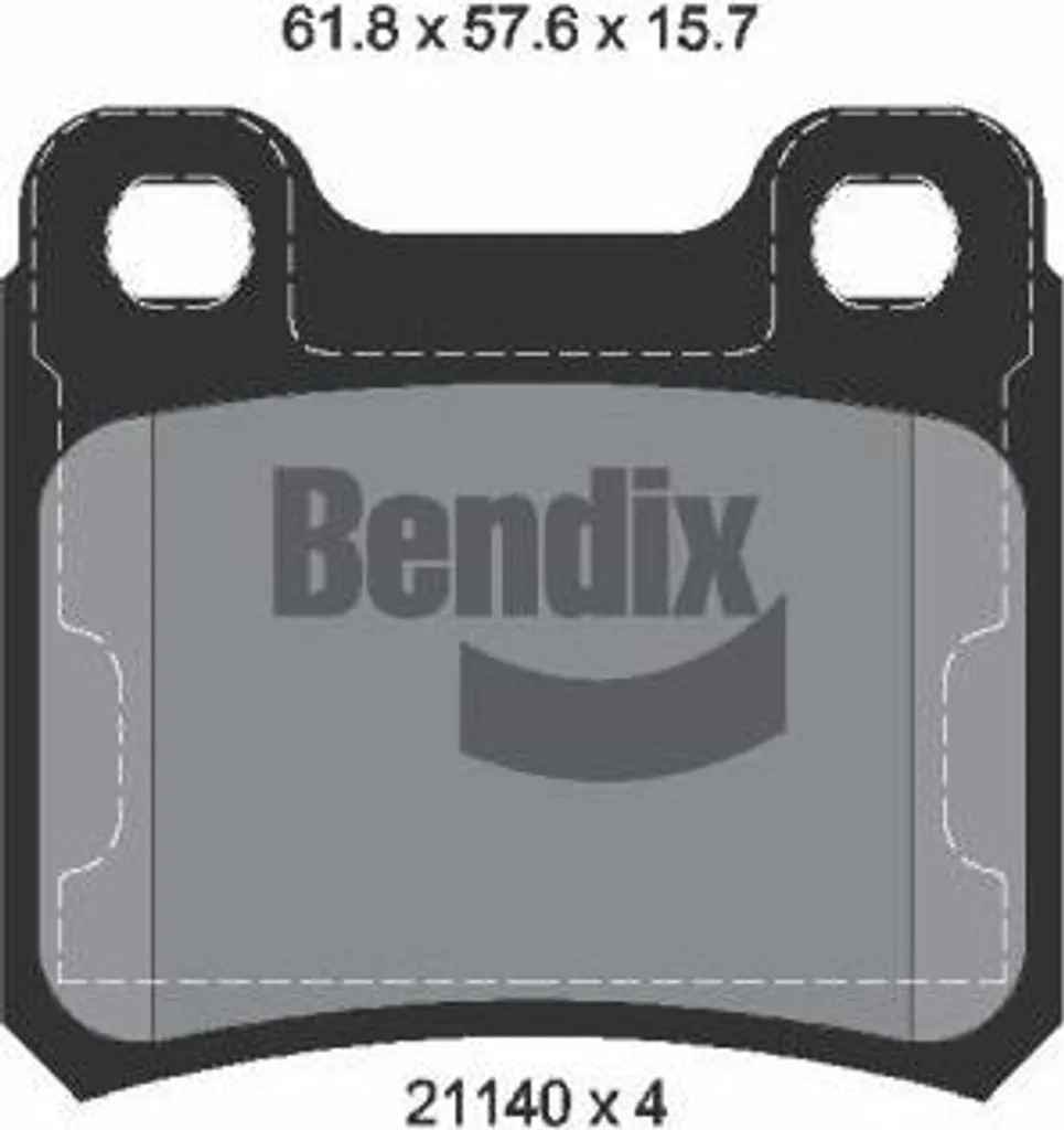 Plaquettes de frein à disque BENDIX BPD1751 - OE 93225005 pour Opel