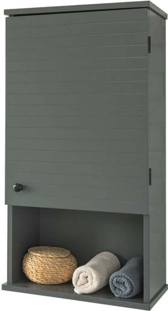 Armoire murale Rootz de salle de bain 40x76x21cm avec rangement fermé