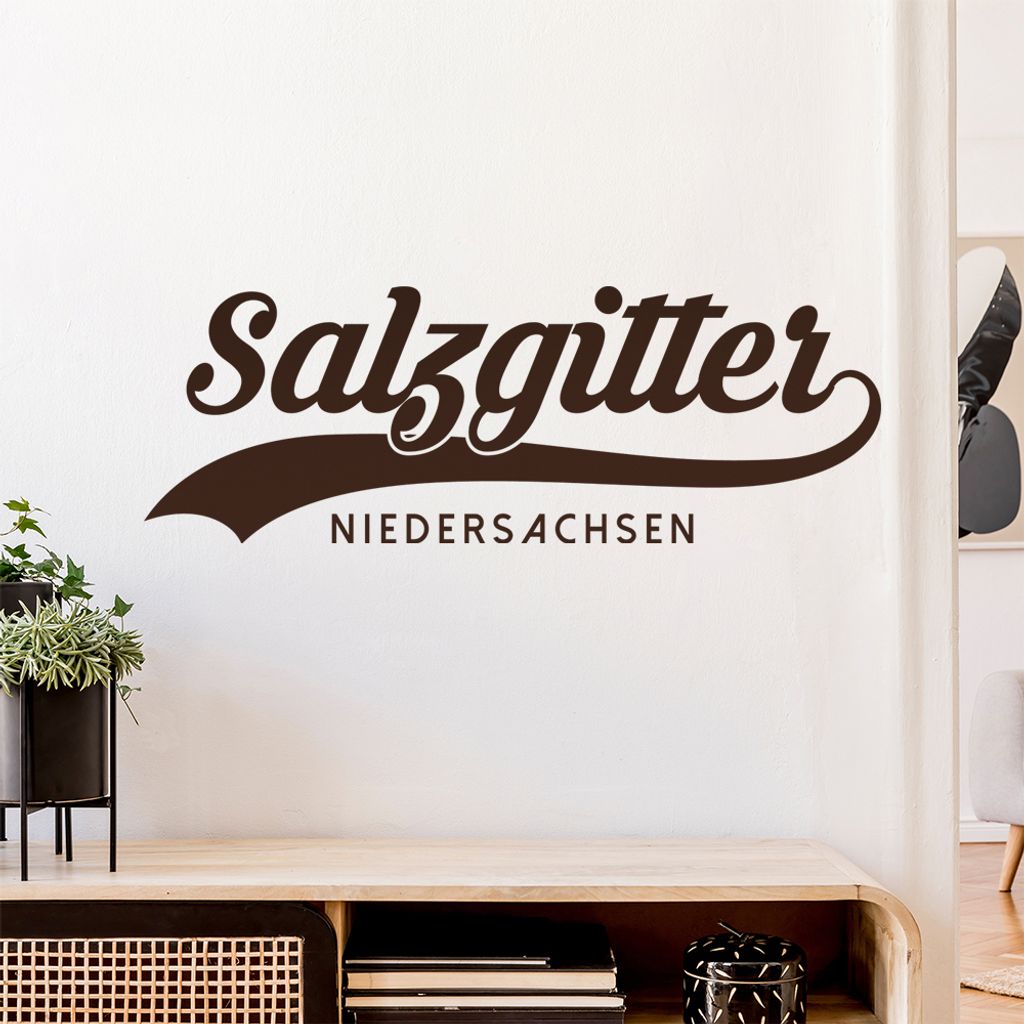 Salzgitter Niedersachsen Wandtattoo Wandaufkleber Wall Sticker - Dekoration, Küche, Wohnzimmer, Schlafzimmer, Badezimmer