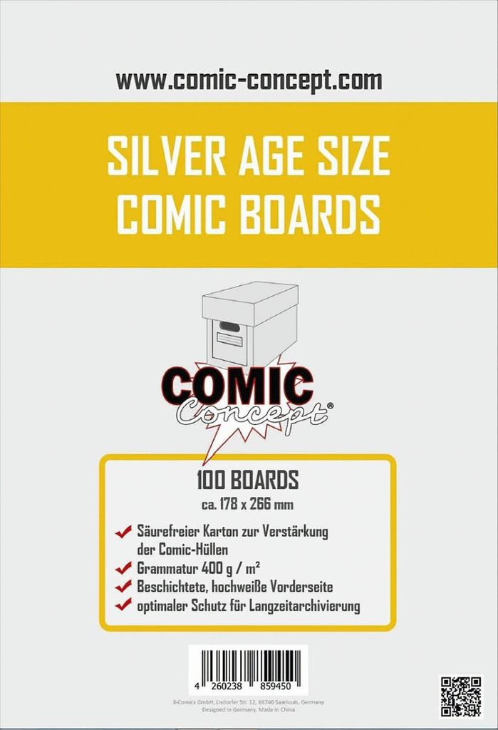 Comic Concept Comic Boards velikosti Silver Age (100 Stück) Obrázek produktu 