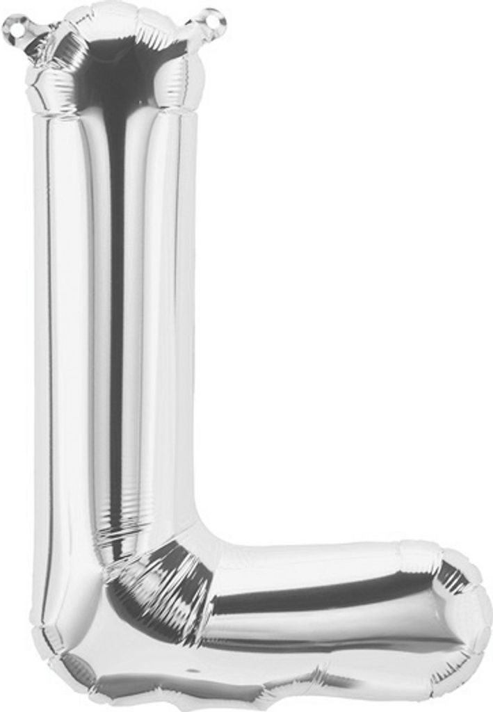 Folienballon Buchstabe L, silber, ca. 80 cm, für Produktbild 
