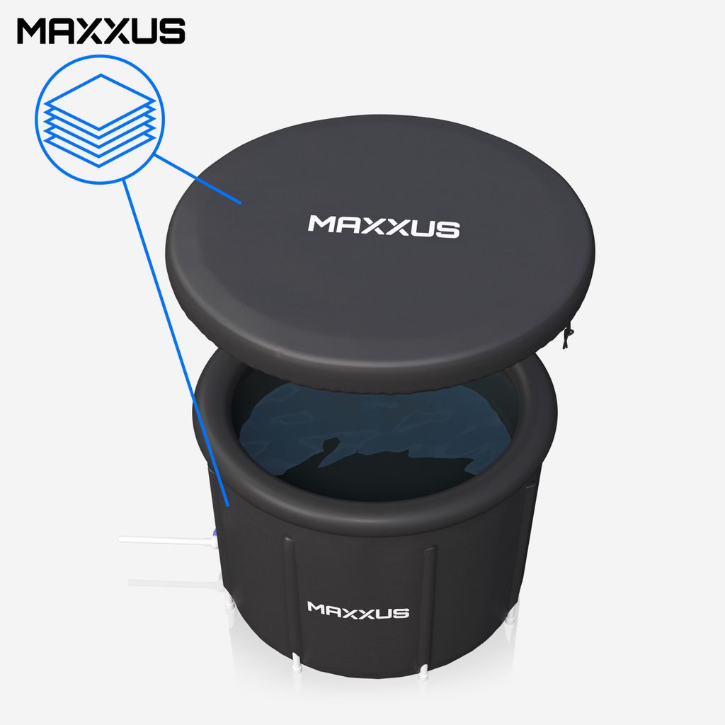 MAXXUS Eisbad - XL, 450L, Aufblasbar, mit Deckel, Pumpe, Produktbild 3
