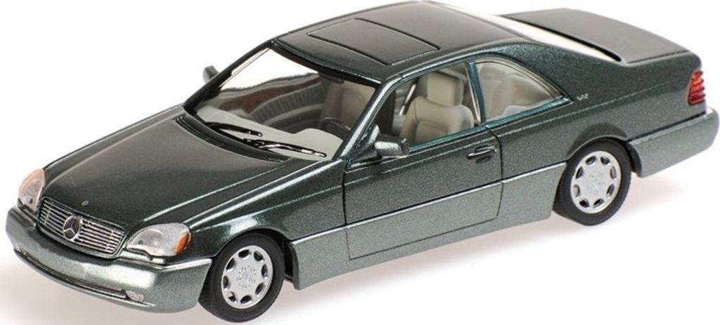 MERCEDES BENZ 600 SEC Coupé 1992 Metallic-Grün, MNC430032604, Maßstab1/43, MINICHAMPS