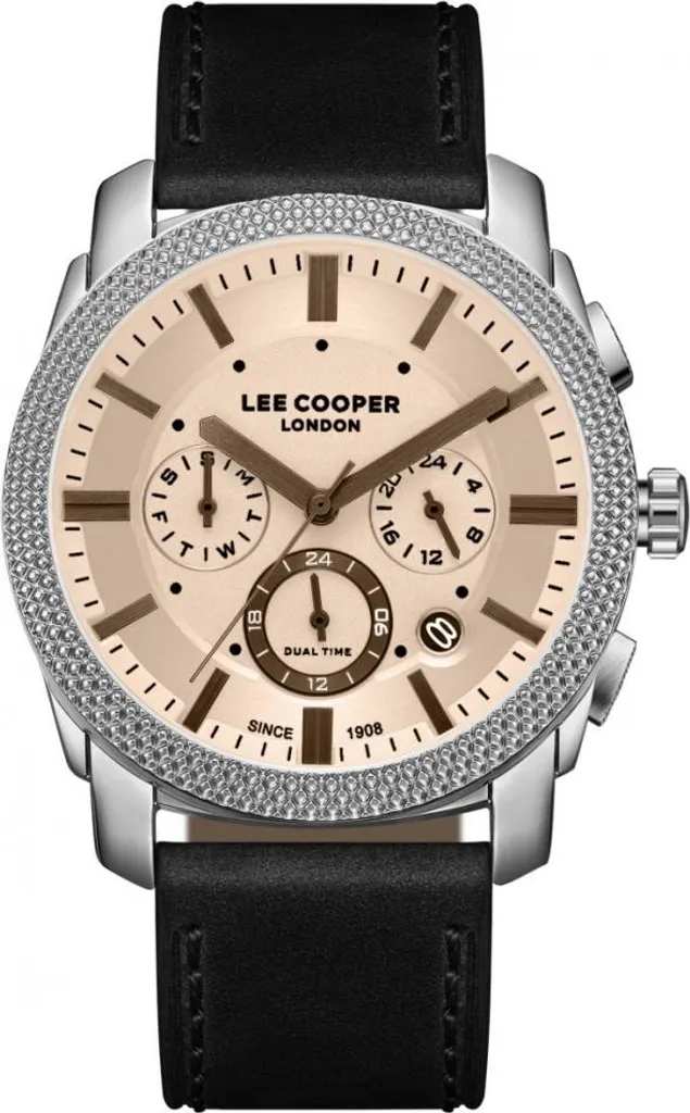 Montre Homme Lee Cooper LC08178.331 Noir Fashion - Bracelet en Acier