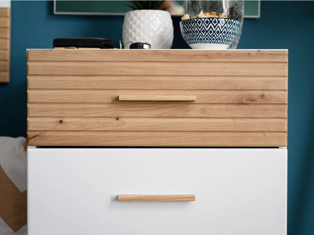Aménager une entrée organisée : Meuble Longa Blanc Mat avec Miroir - 7