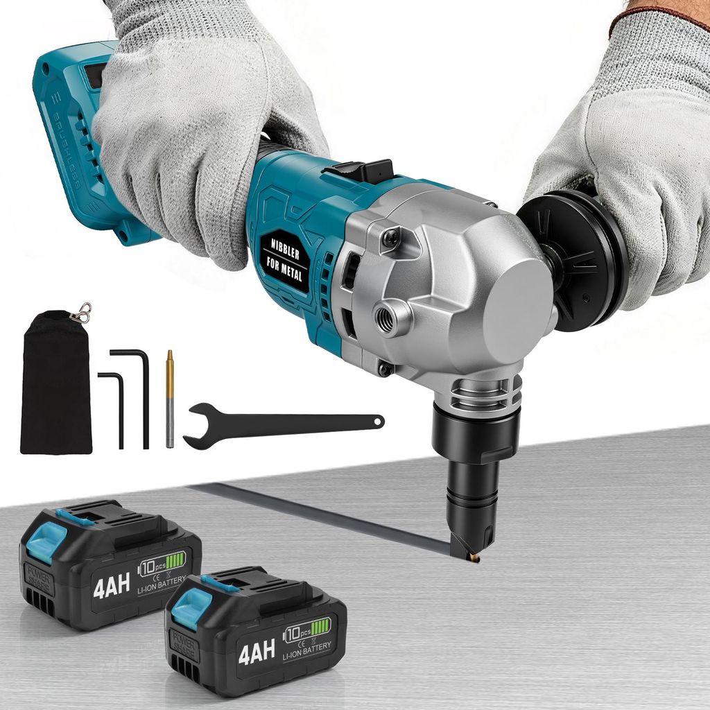 Knabber Blechknabber mit 2×4Ah Akku, 3 Stufige Bürstenlose Produktbild 