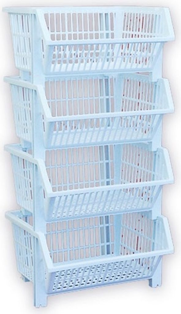 Stapelbares Regal PH 31x25x11cm 1Stück weiß Produktbild 