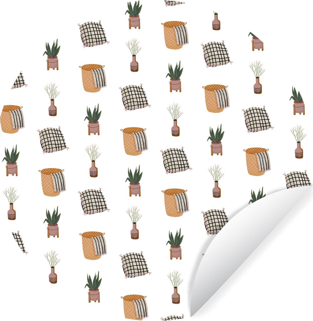 MuchoWow - Wand Kreis - Wand Bild - Foto Tapete - Selbstklebende - Wohnzimmerdekoration - Wand Dekoration - Kinderzimmer