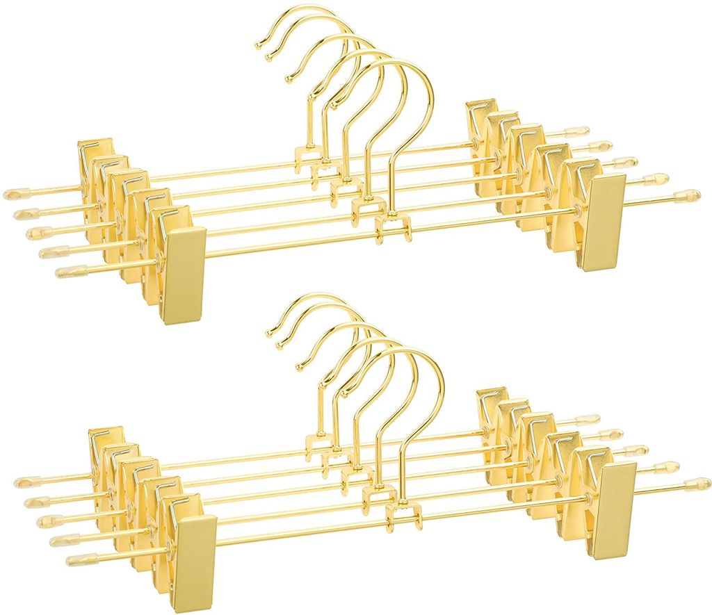 SONGMICS Hosenbügel aus Metall, 10 Stück, Kleiderbügel, 31 Produktbild 