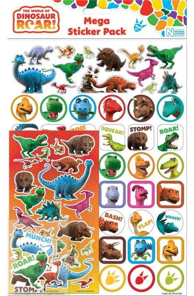 Dinosaurier Roar! Mega Sticker Pack Produktbild 
