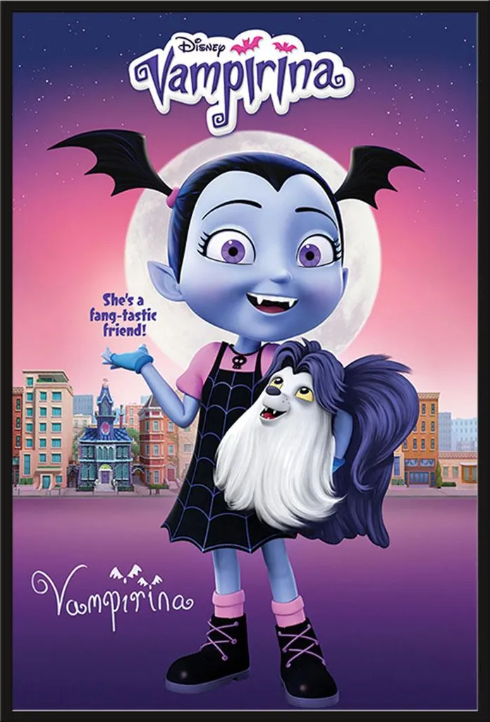 Affiche Vampirina Fang-tastic avec Cadre Shinsuke Maxi Noir 61x91,5 cm