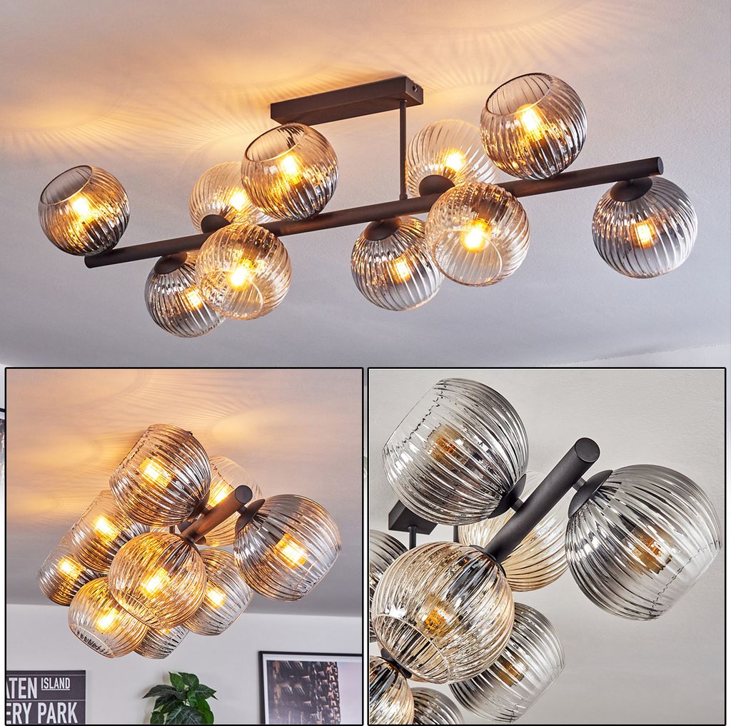 Cesaro Deckenlampe aus Metall/Glas in Produktbild 
